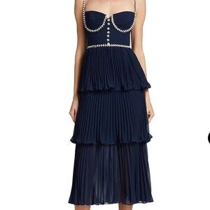 Self-Portrait Midi Dress